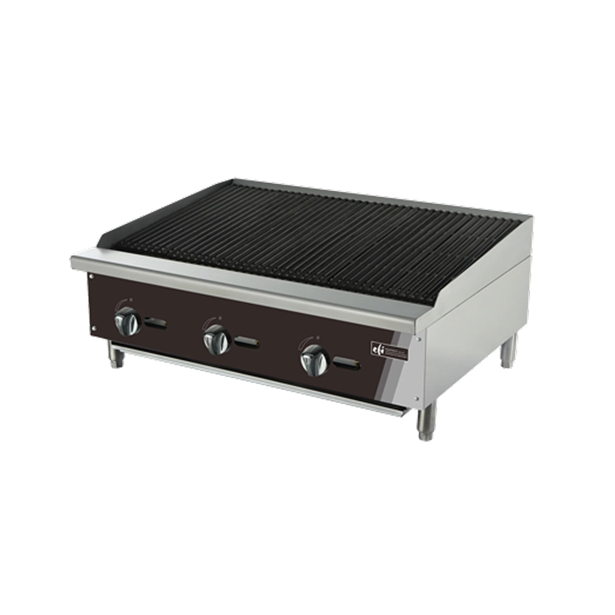 EFI RCTCB-36 36" Gas Char Rock Broiler - 105,000 BTU
