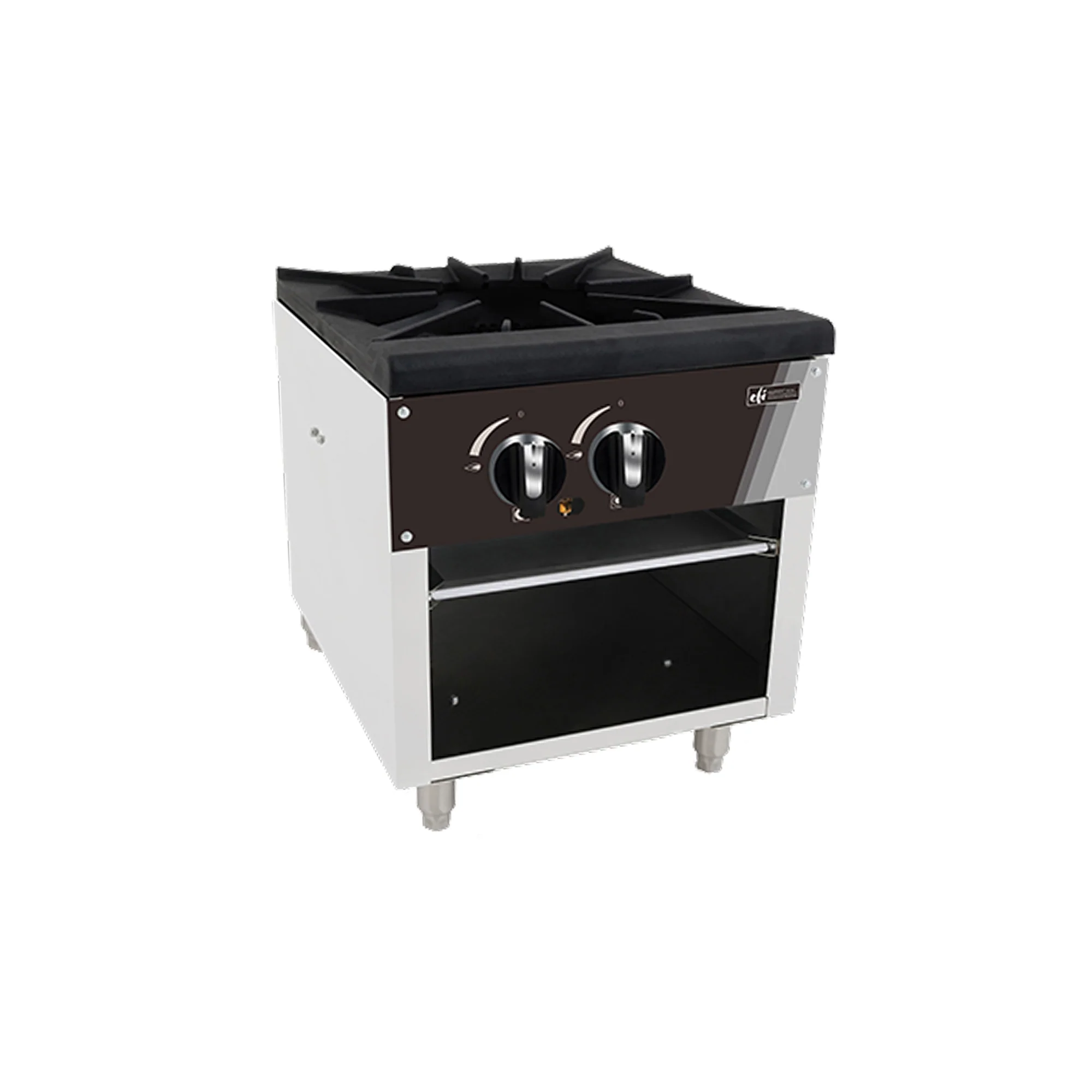 EFI RCTSPL-18-1 18" Gas 1-Burner Low Profile Stock Pot Range - 80,000 BTU