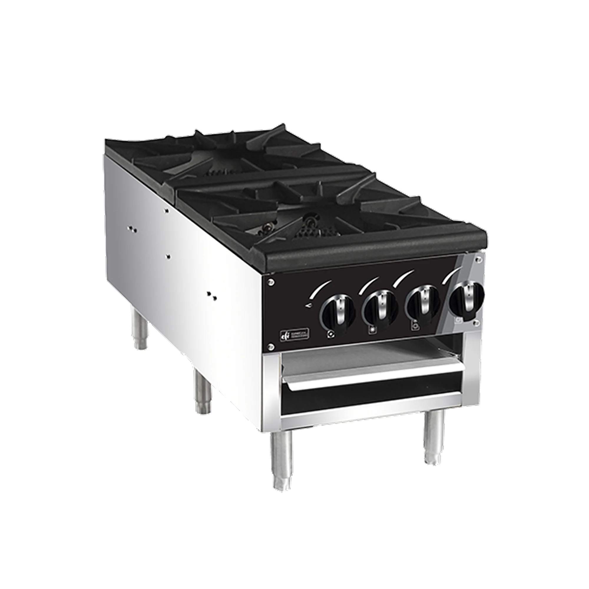 EFI RCTSPL-18-2 18" Gas 2-Burner Stock Pot Range - 160,000 BTU