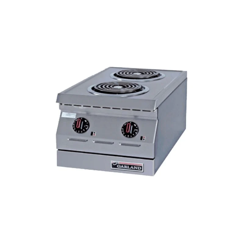 Garland ED-15H Designer Series 15" Electric 2-Burner Hot Plate with 2 Flat Elements - 208/240V