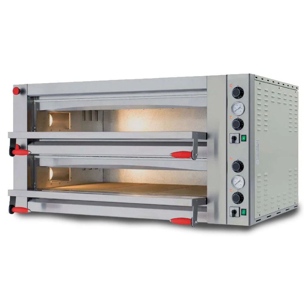 Trento 43" Double Chamber Pizza Oven With Mechanical Display - 220V, 13.2 kW - 40638