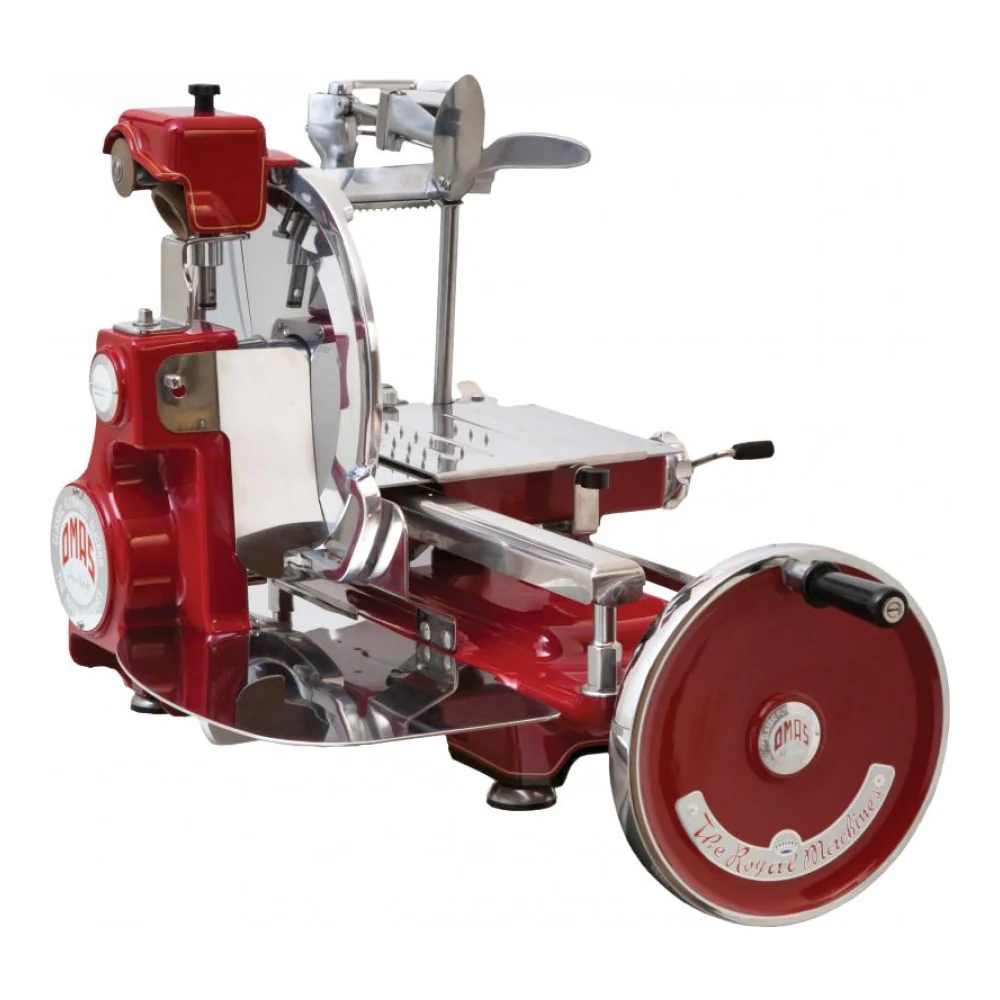 Trento 12.5" Omas Manual Volano Meat Slicer Historic Berkel Style - 44007