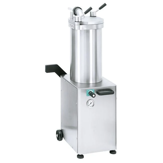 Trento 12 kg / 26 lb Hydraulic Sausage Stuffer in Stainless Steel 208V/60hz/3PH