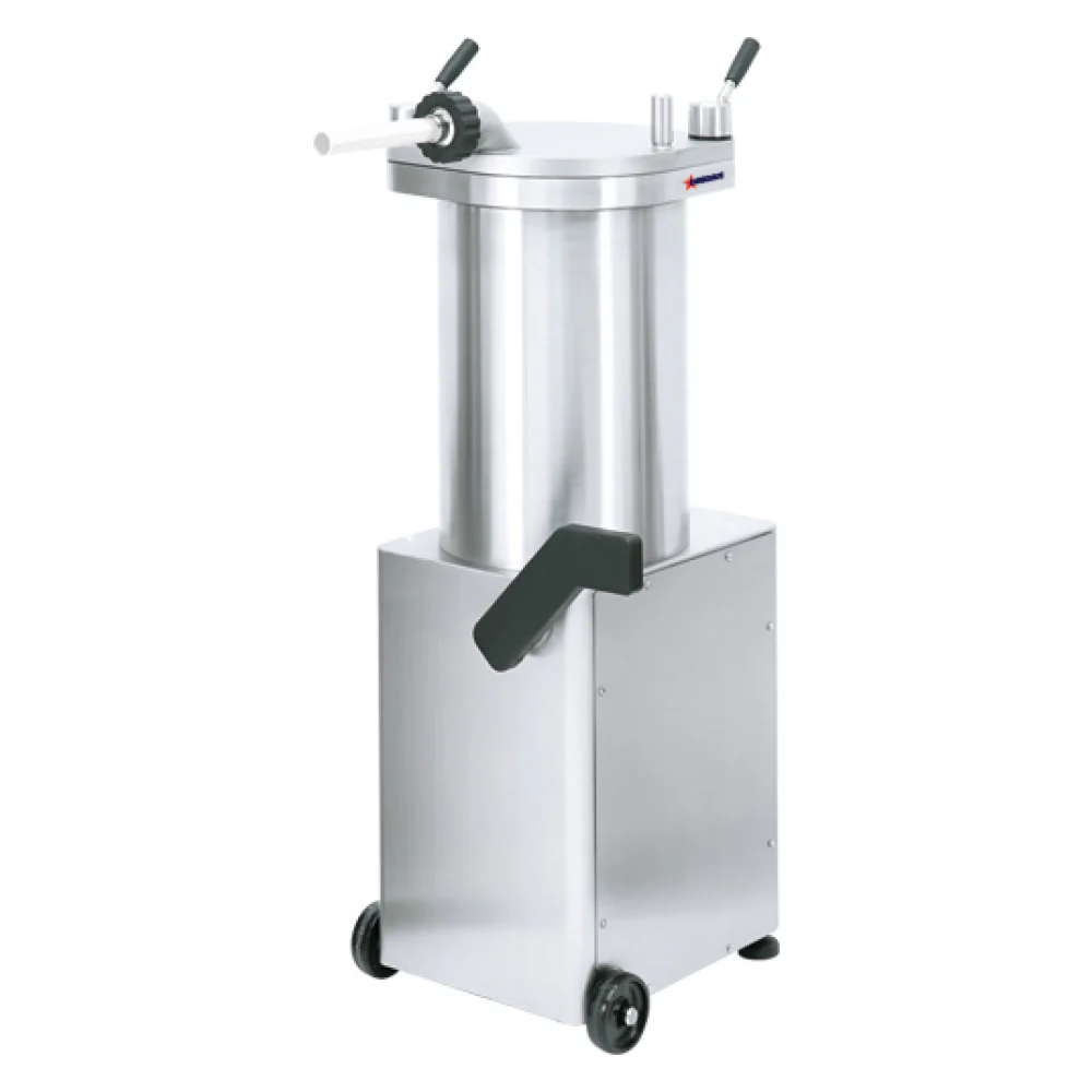 Trento 28 kg / 65 lb Hydraulic Piston Sausage Stuffer in Stainless Steel 220V/60hz/1PH