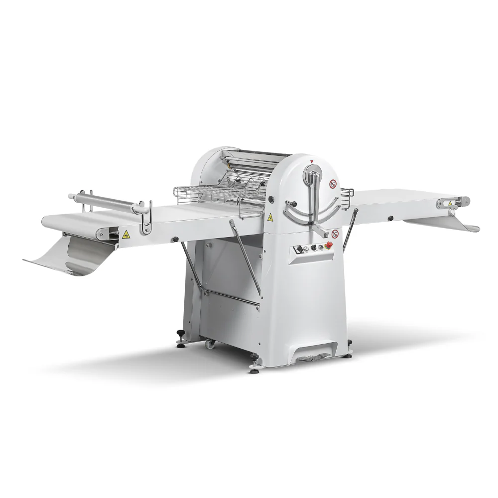 Trento 11 Lb. Floor Model Dough Sheeter with 28″ Table - 750 W - 48763