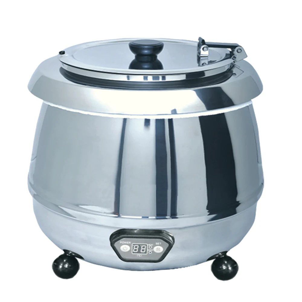 EFI SA-SKPTSSDD10 10 L Stainless Steel Soup Kettle Pot with Digital Display