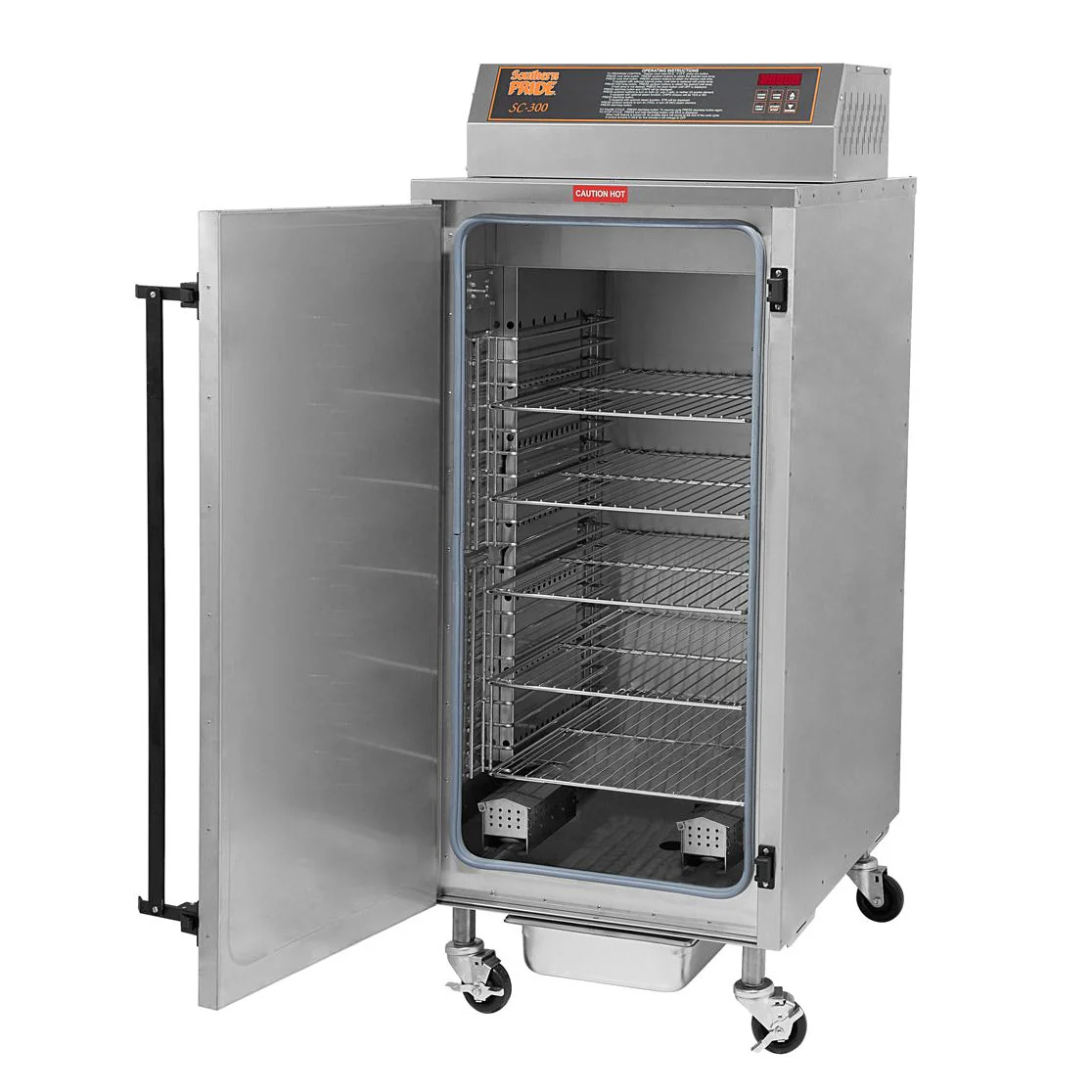 Southern Pride SC-300 Electric Woodchip Burning Stationary Rack Smoker - 240V