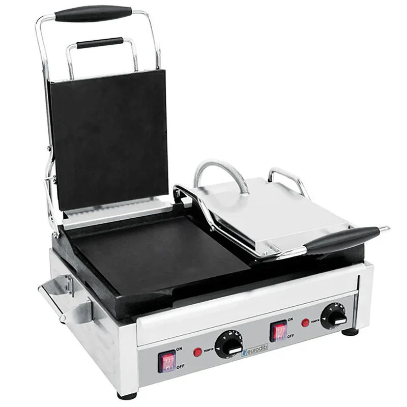 Eurodib SFE Series Large 18" x 11" Double Press Panini Grill - 240V, Various Configurations