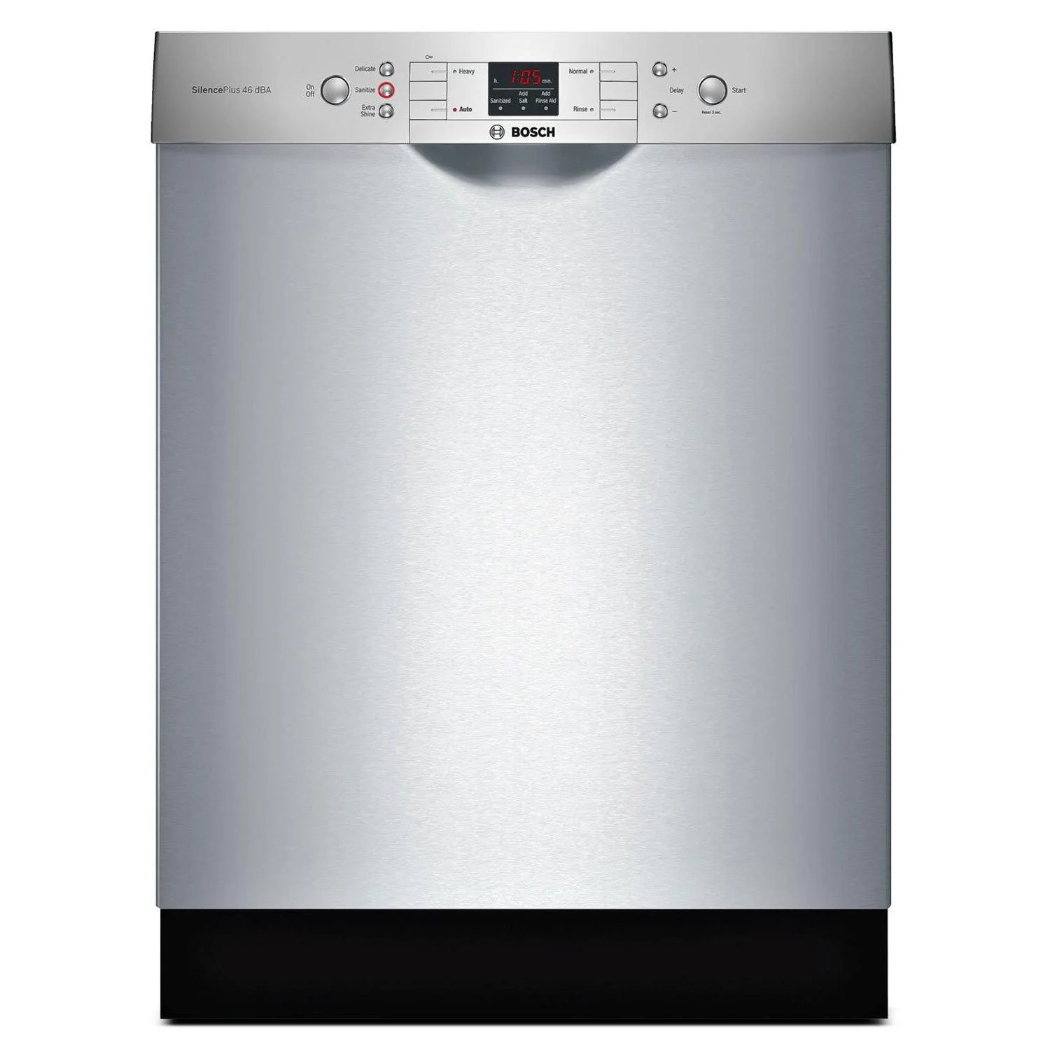 Bosch SGE53U55UC 24" Recessed Handle Undercounter Dishwasher with LED Display - 120V/14A