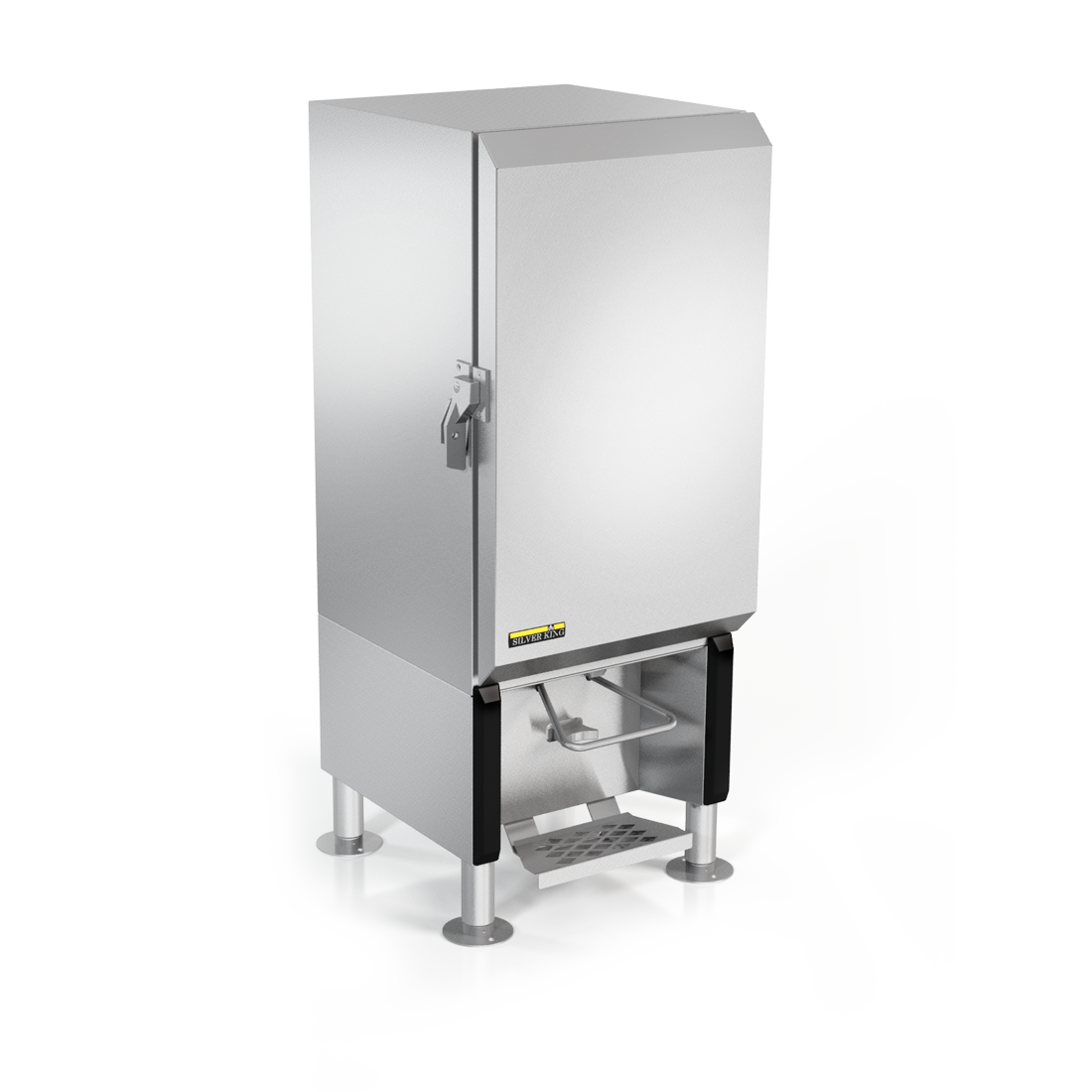 SilverKing - 17" Refrigerated Milk Dispenser w/ 1 Valve & Shipboard Legs - SKMAJ1-ESUS3