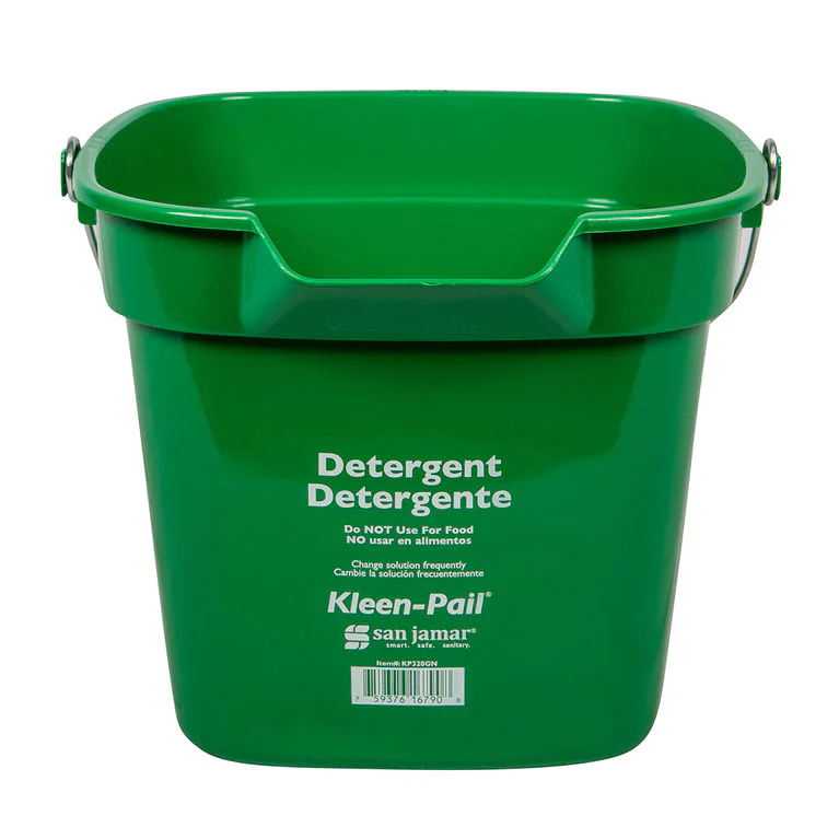 San Jamar KP320GN Kleen-Pail 10 Qt. Detergent Bucket