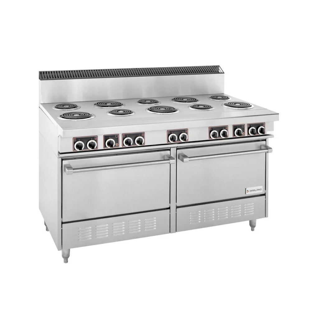 Garland SS684 Sentry Series 60" Electric Round Sealed 10-Burner Range - 208V, 1 Ph