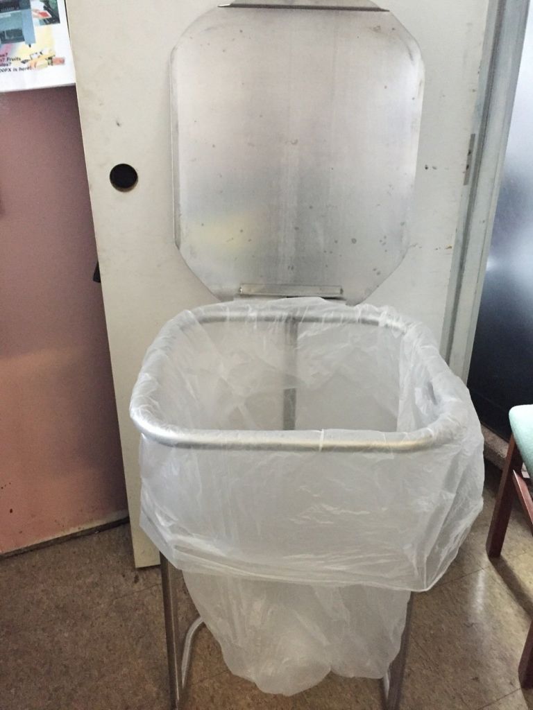 Stainless Steel Waste Bin Holder Waste Bag Sack Holder With Lid