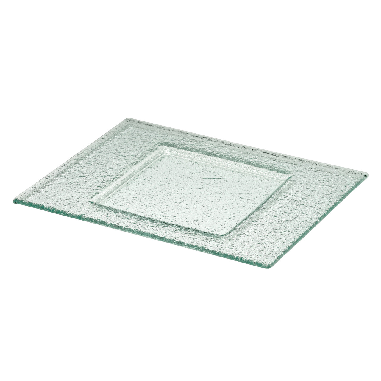 Creations - 12 X 9 Creations Glass Sq Centered Tray (12 Per Case) - 6506G203