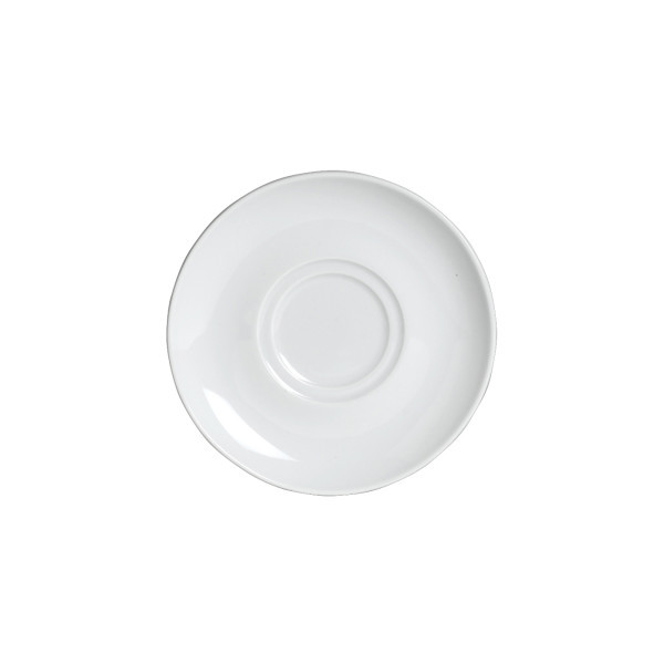 Varick - Cafe Porcelain Classic Cafe 6.25" White Saucer (12 Per Case) - 6900E530