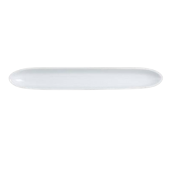 Varick - Cafe Porcelain A La Carte 12" White Olive Tray (12 Per Case) - 6900E561