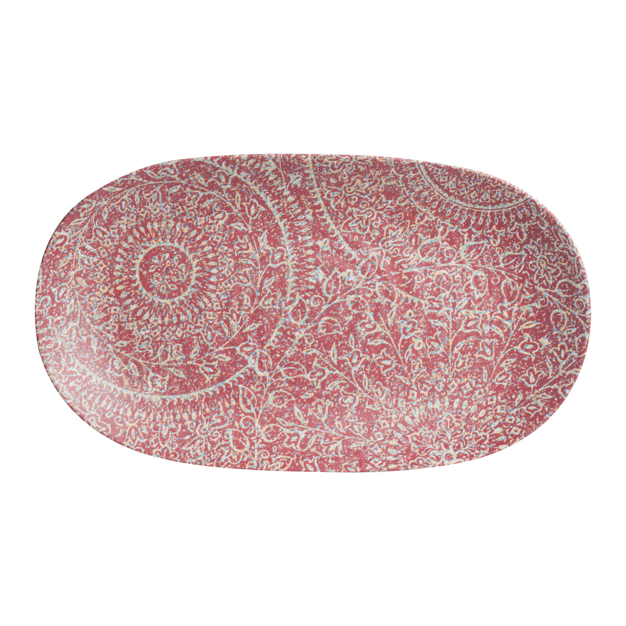 Creations - 14 In X 8 In Red Solano Platter (12 Per Case) - 7123TM076