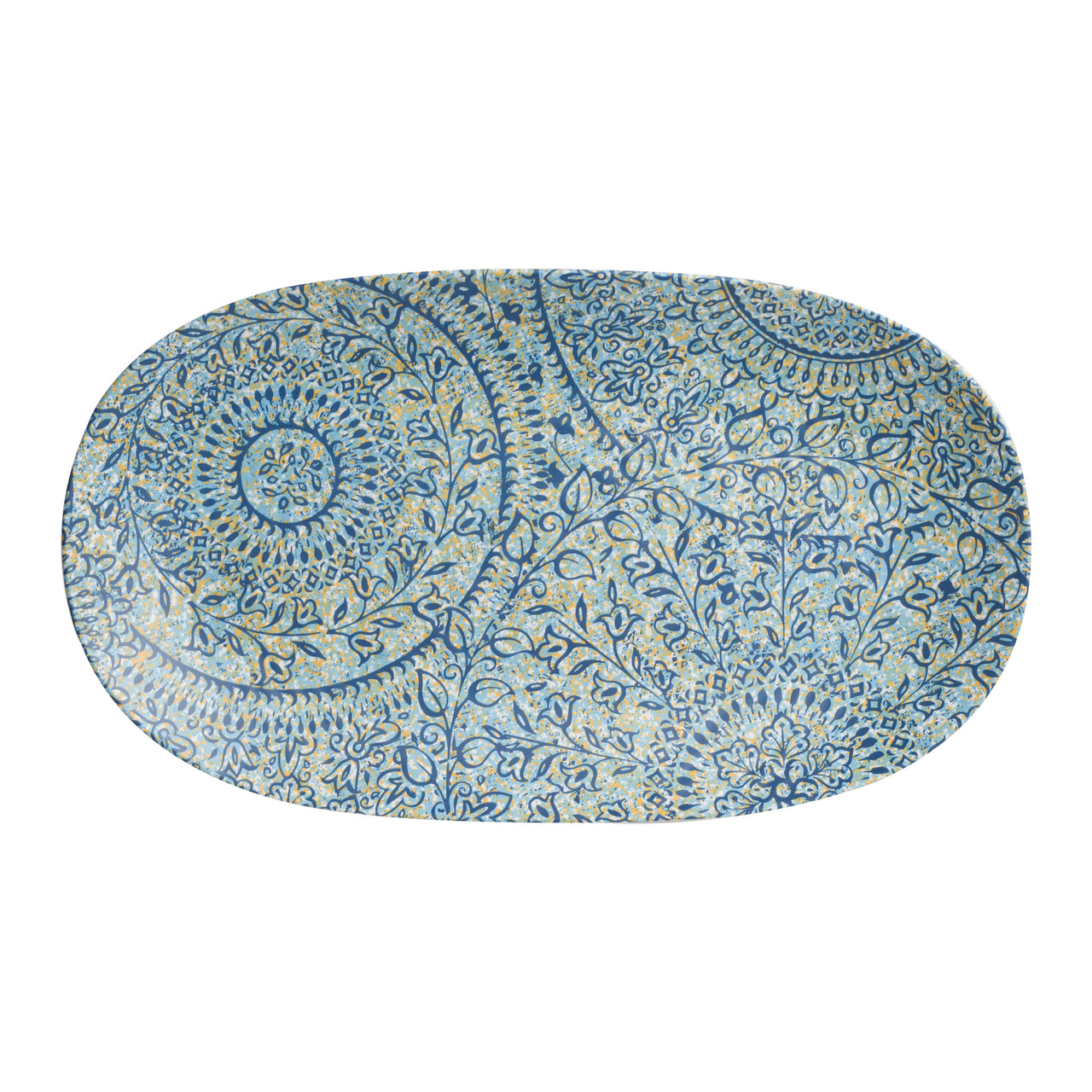 Creations - 14 In X 8 In Blue Solano Platter (12 Per Case) - 7124TM076