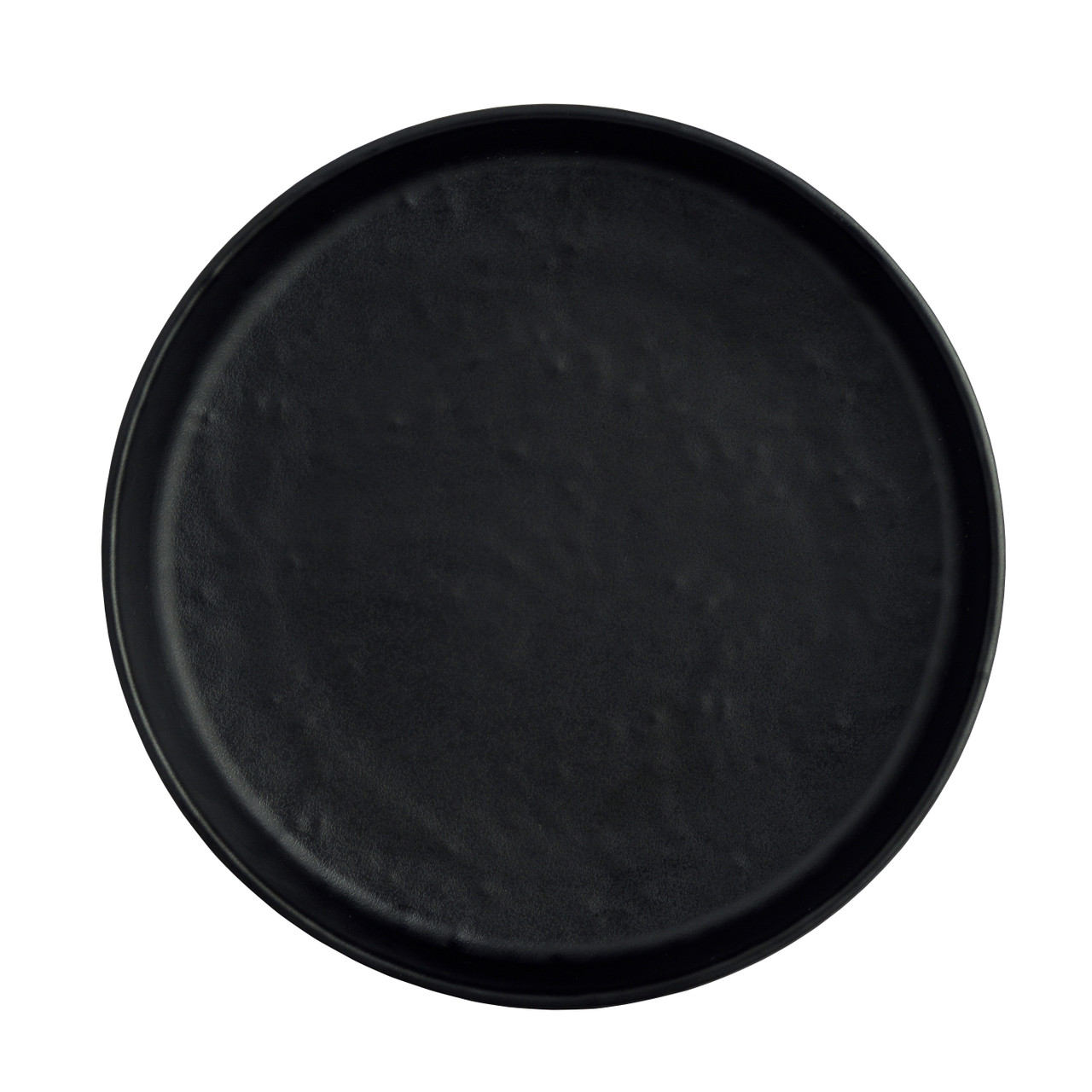 Creations - 6 1/2 In X 1 1/4 In Cali Round Plate Black (12 Per Case) - 7181TM505