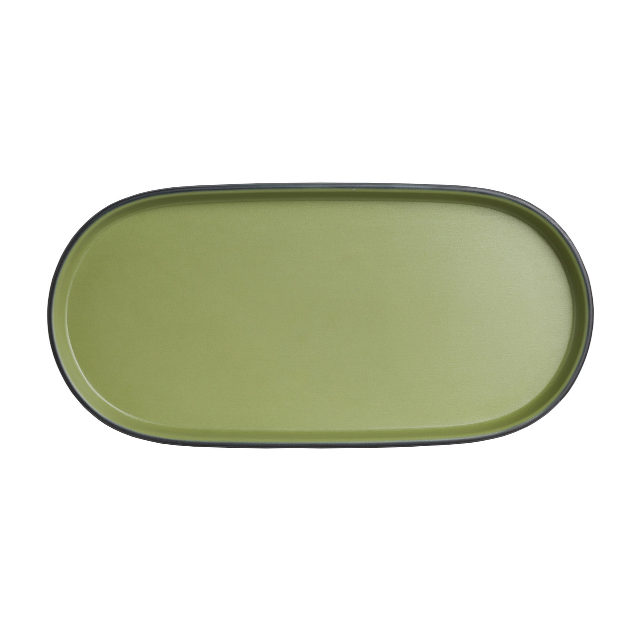 Creations - 10 1/4 In X 5 In X 3/4 In Cactus Baja Oval Plate (24 Per Case) - 7820JB015
