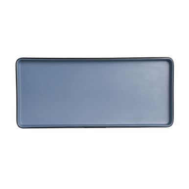 Creations - 11 1/2 In X 5 1/8 In X 7/8 In Lagoon Baja Rectangle Plate (24 Per Case) - 7830JB023 Creations - 11 1/2 In X 5 1/8 In X 7/8 In Lagoon Baja Rectangle Plate (24 Per Case) - 7830JB023 - Image 2