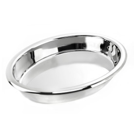 D.W. Haber - 5 Qt Stainless Steel Oval Food Pan - DW02145NSS