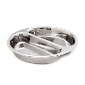 D.W. Haber - 4 Qt Stainless Steel Divided Food Pan - DW64RFP2