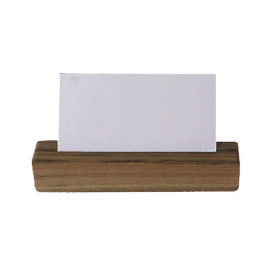 D.W. Haber - Fusion 1" x 1" x 4.5" Ash Grey Card Holder (12 Per Case) - DWFB11523AG