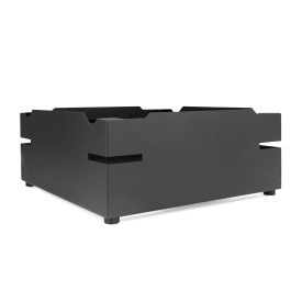 D.W. Haber - Fusion 14" x 14" x 5" Stainless Steel Black Riser - DWFB145BK