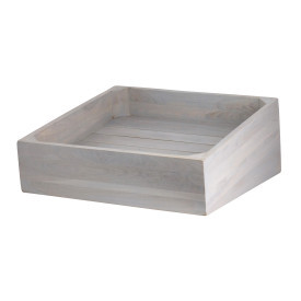 D.W. Haber - Fusion 14" x 14" Grey Angled Basket - DWFBWDBASK1SGW