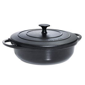 D.W. Haber - 5 Qt Black Cast Iron Dutch Oven/Chafer - DWG4