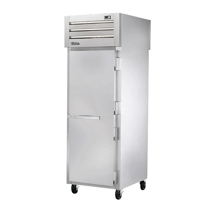 True STG1HPT-1S-1S 27.5" Pass Thru Solid Front / Solid Rear Swing Door Heated Cabinet - 1500W