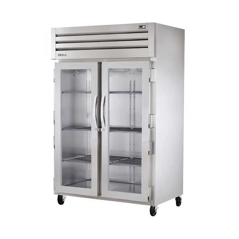 True STG2H-2G 52" Reach-In Glass Swing Door Heated Cabinet - 3000W