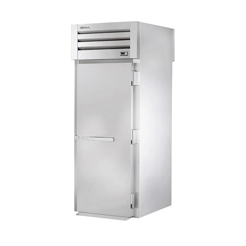 True STR1HRT89-1S-1S 35" x 88" Roll-Thru Solid Swing Door Heating and Holding Cabinet - 2000W