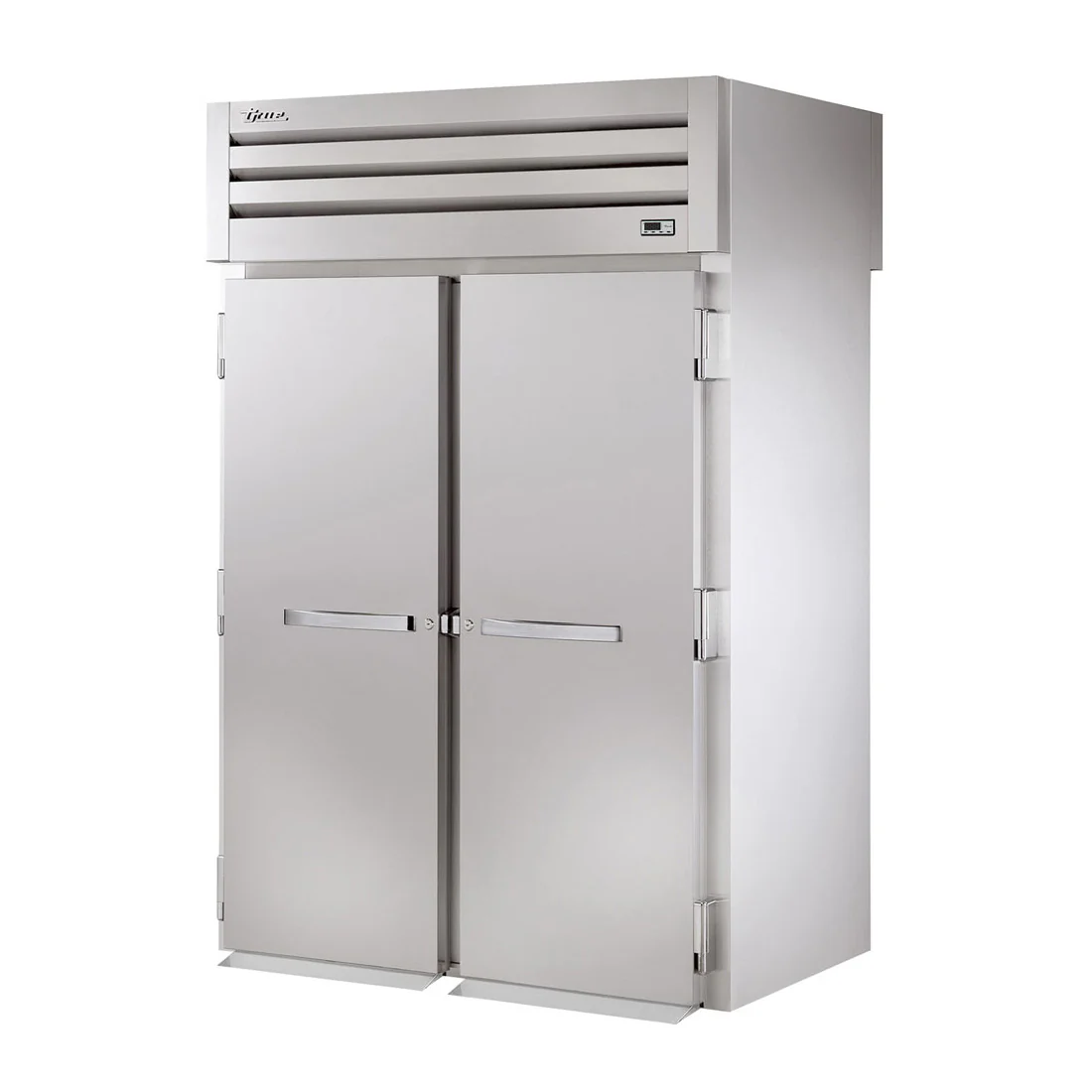 True STR2RRT-2S-2S 68" x 83" Roll-Thru Solid Swing Door Refrigerator
