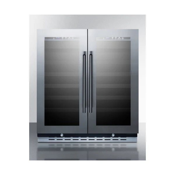 Summit SWC3066B 29.5" Glass Door Wine Cooler - 56 Bottles