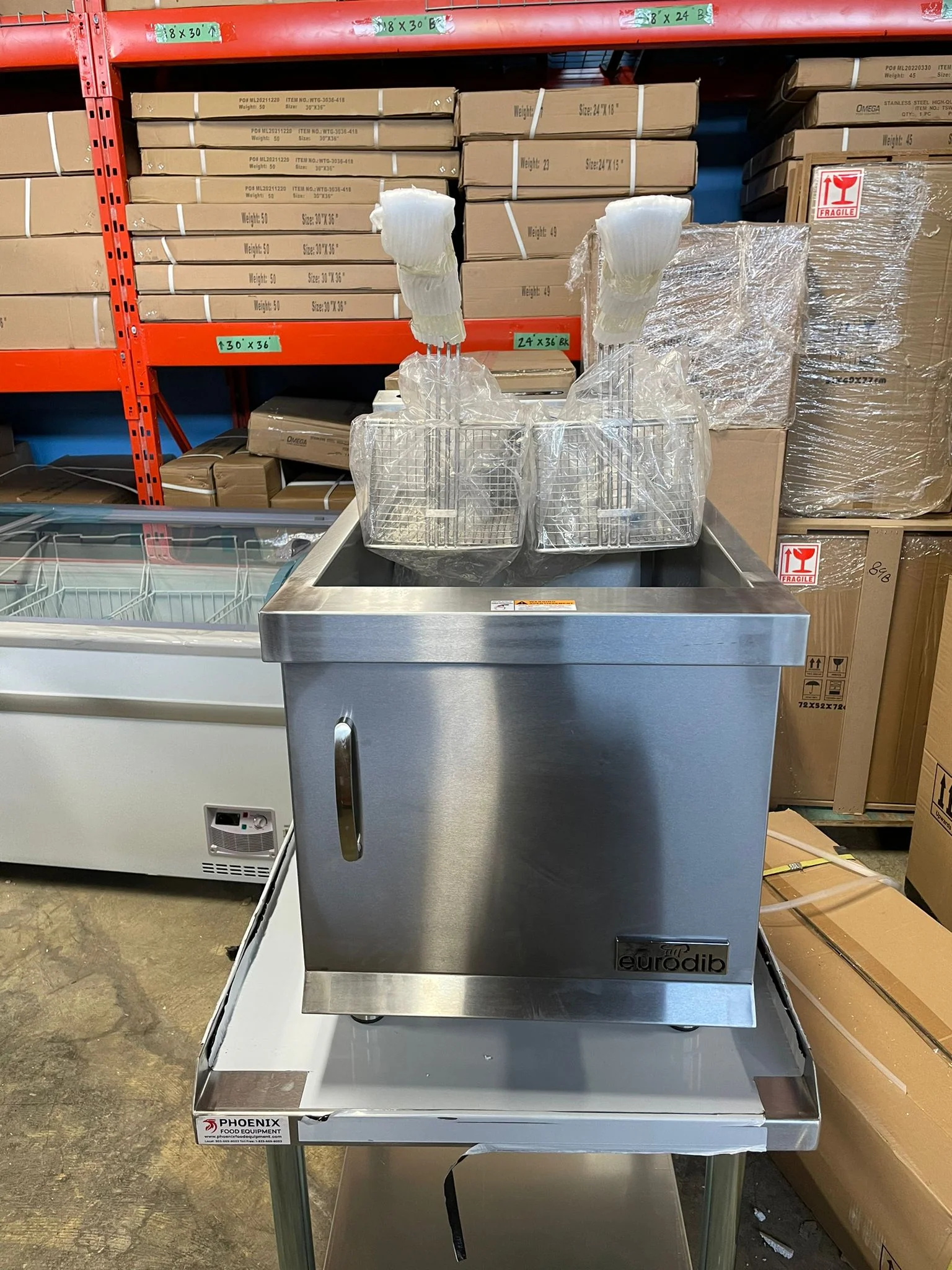 Eurodib T-CF30 Commercial 30LB Countertop Natural Gas Fryer