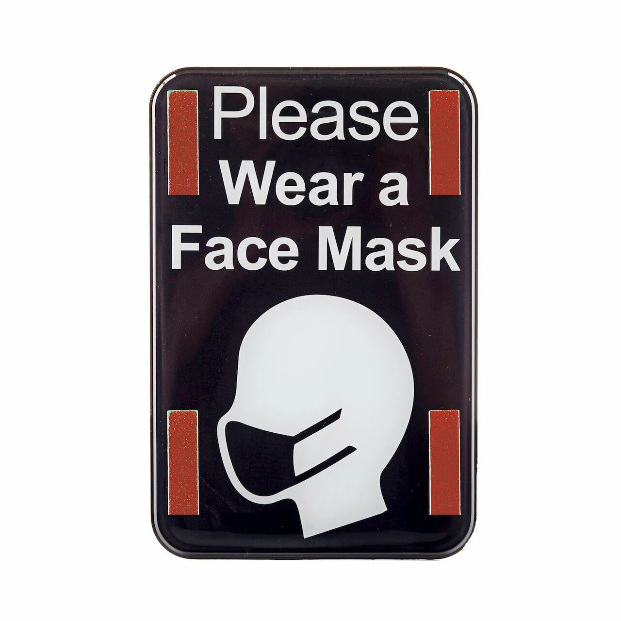 TableCraft 10707 9" x 6" "Wear a Face Mask" Sign, Rectangle Self Adhesive