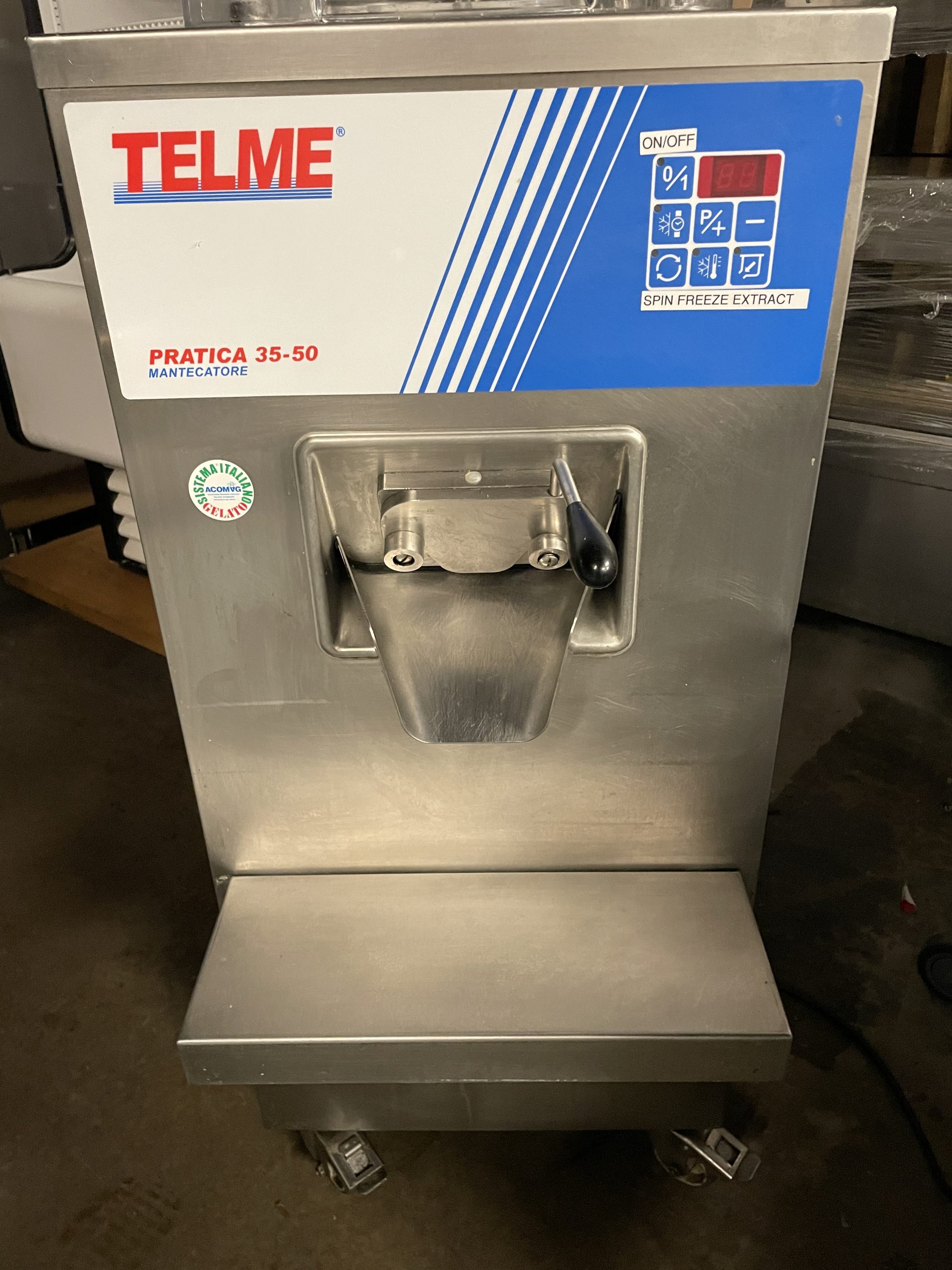 Telme Pratica 35-50A Vertical Batch Ice Cream Gelato Machine