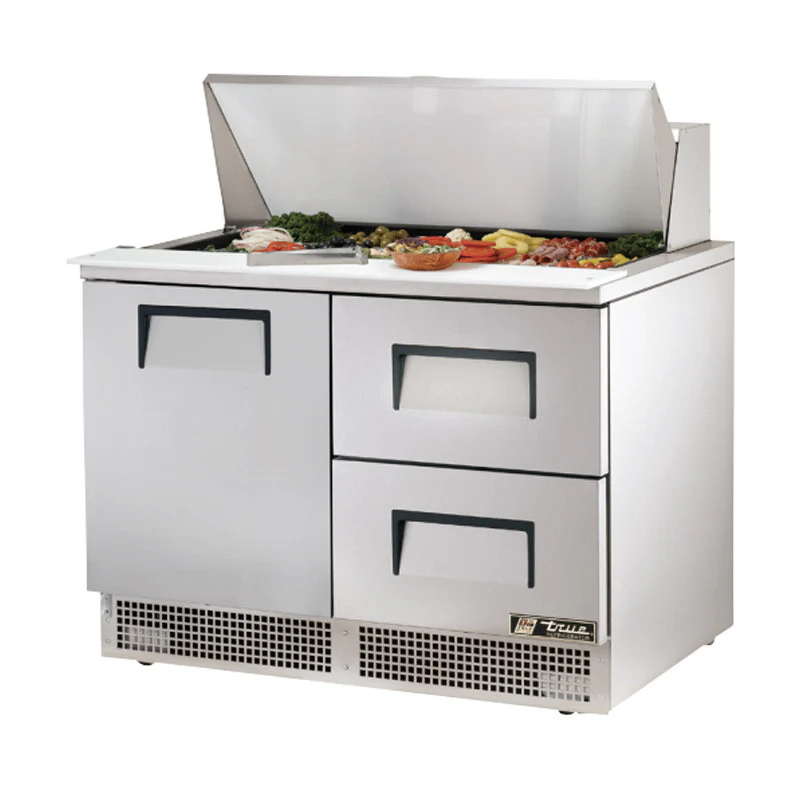 True TFP-48-18M-D-2 48" Mega Top 2-Drawer Food Prep Table