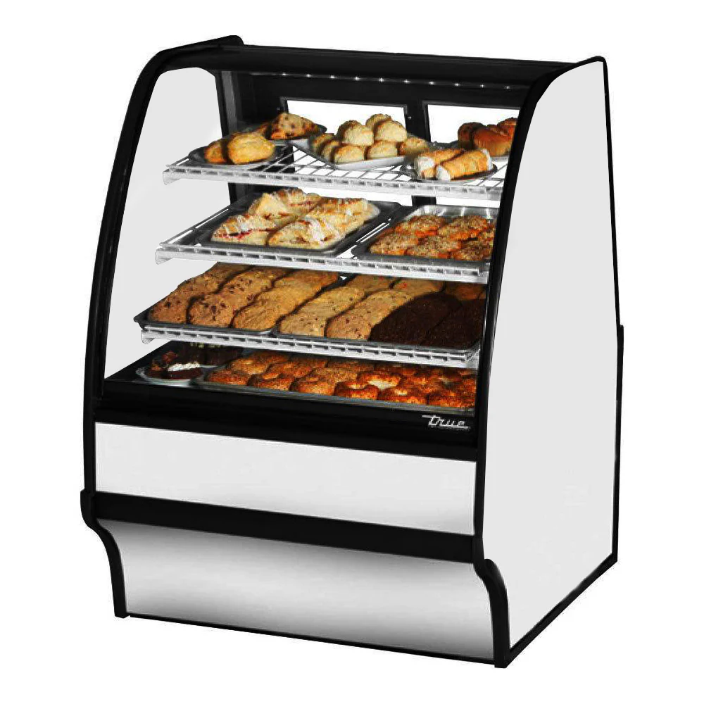 True TGM-DC-36-SC/SC-S-S 36" Stainless Steel Dry Merchandising Display Case