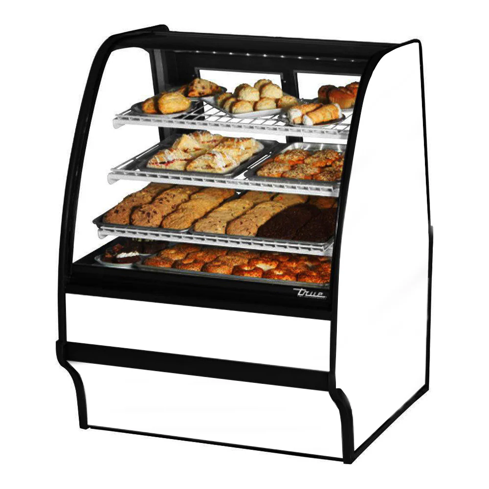 True TGM-DC-36-SC/SC-W-W 36" White Dry Merchandising Display Case