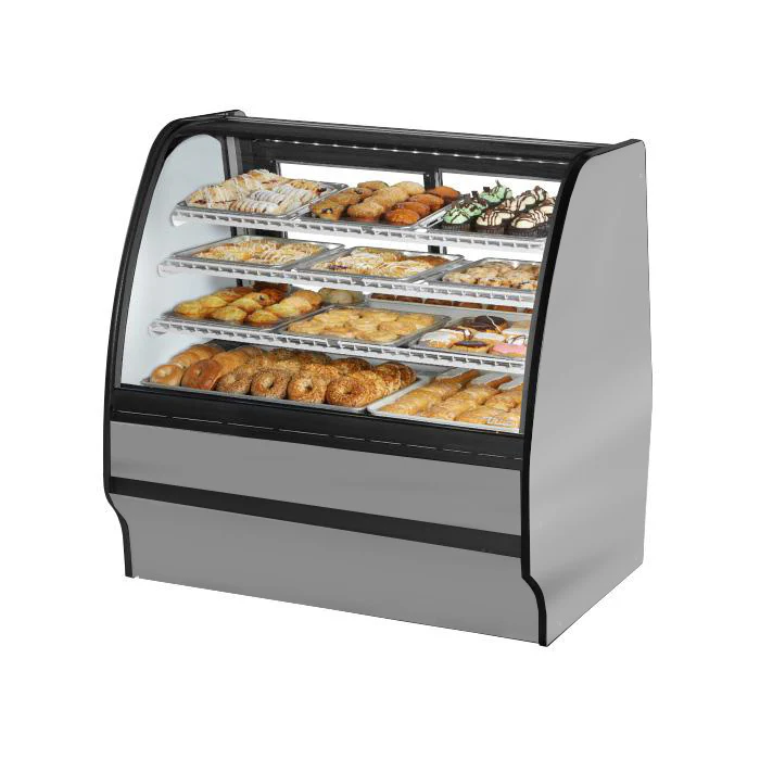 True TGM-DC-48-SC/SC-S-S 48" Stainless Steel Dry Merchandising Display Case