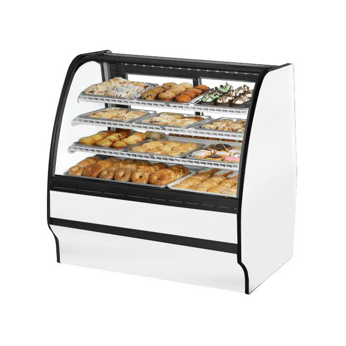 True TGM-DC-48-SC/SC-W-W 48" White Dry Merchandising Display Case