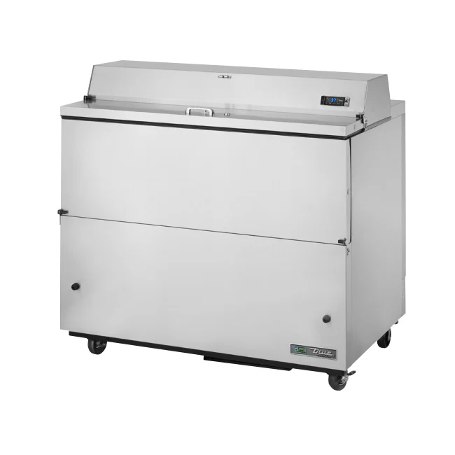 True TMC-49-S-HC 49" Milk Cooler with Stainless Steel Exterior & Aluminum Interior