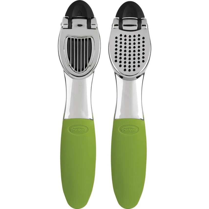Trudeau 0990003 Double-Sided Garlic Press with Nylon Handle