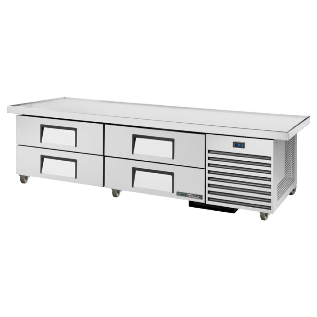 True TRCB-79-86-HC 86" 4-Drawer Refrigerated Chef Base