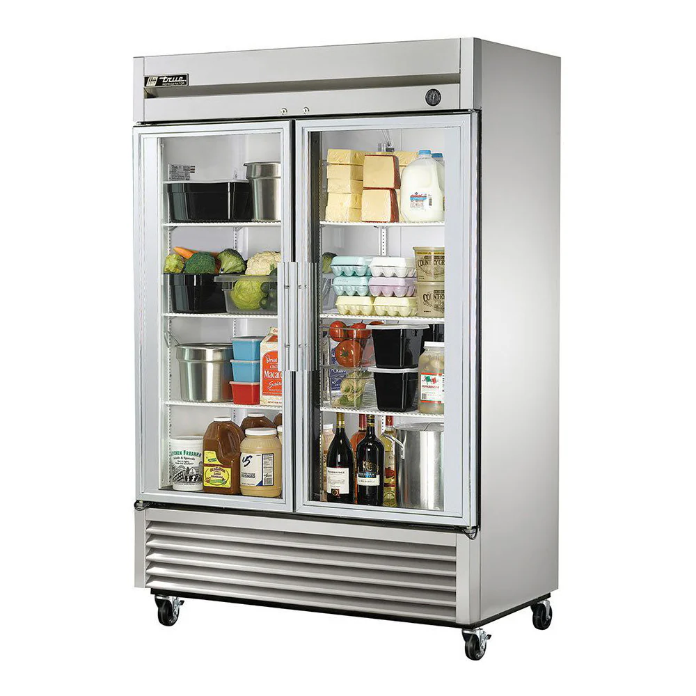 True TS-49G-HC~FGD01 54" Glass Swing 2-Door Reach-In Refrigerator