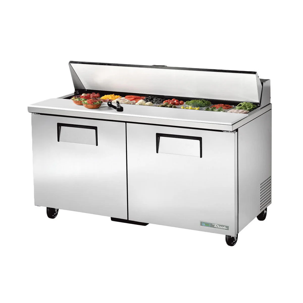 True TSSU-60-16-HC 60" 2-Door Salad/Sandwich Prep Table
