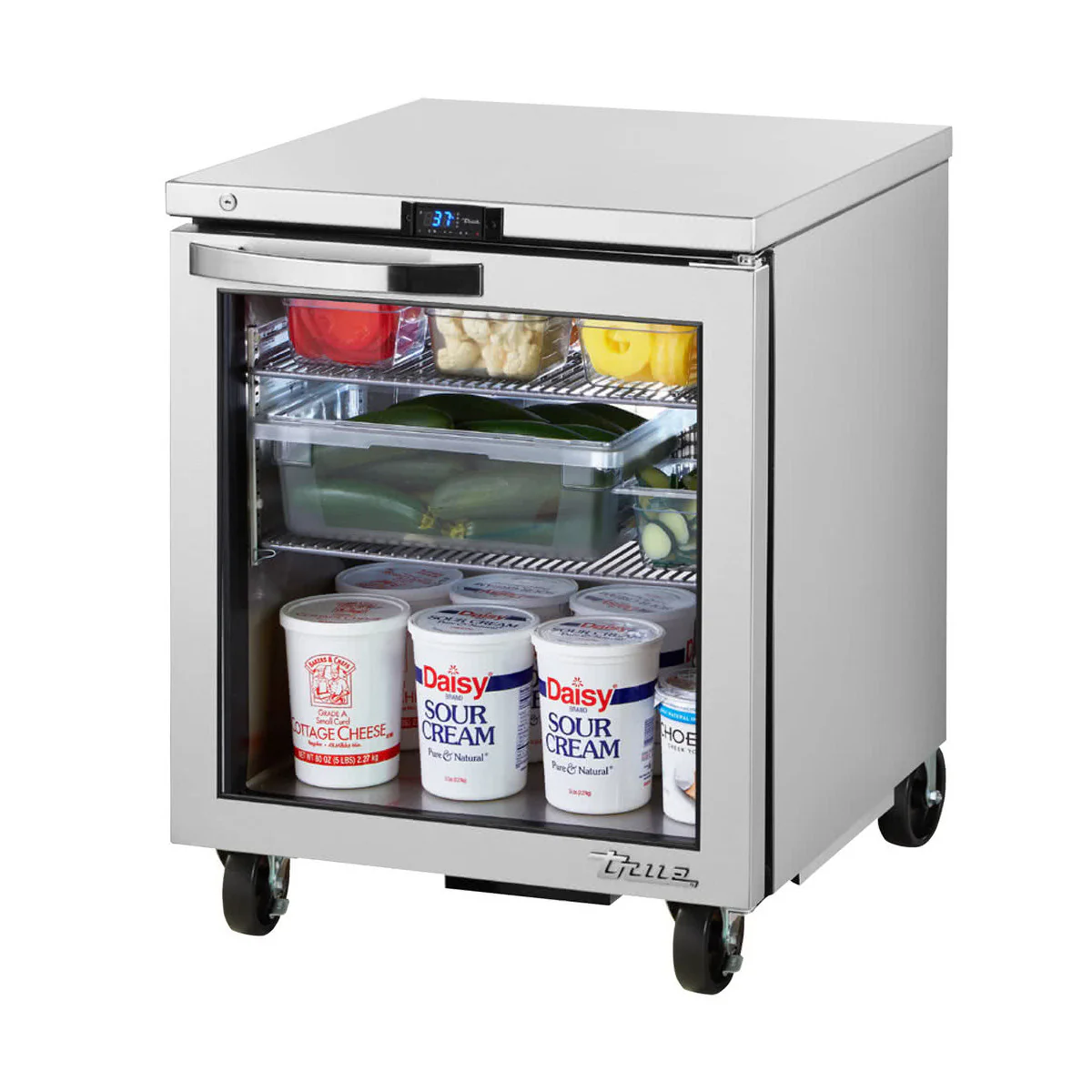 True TUC-27G-HC-LD~SPEC1 27" 1-Glass Door Spec Series Undercounter Refrigerator